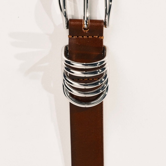 DEHANCHE Hollyhock Silver Syrup Mahogany Belt - Picture 4 of 16